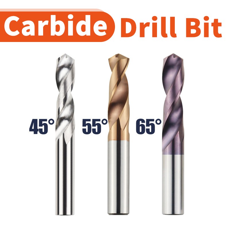 1.0-20.0mm Tooleye Carbide Drill Bits Hard Metal Drills Tungsten Steel Twist Drill Bit For Metalworking CNC Lathe Drilling Tools