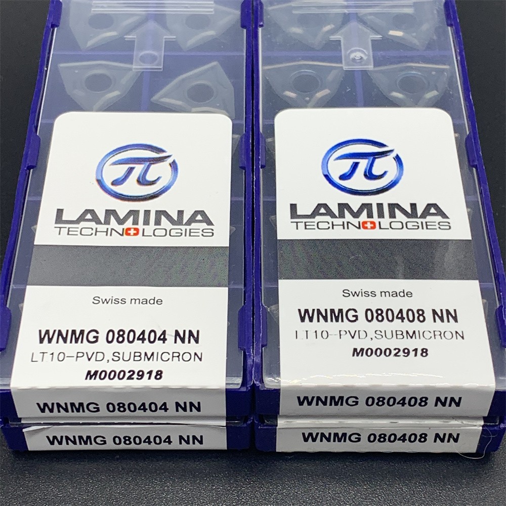 10 قطعة LAMINA WNMG 080404 NN LT10-PVD شفرة من الكربيد آلة خرط تعمل بالتحكم الرقمي بواسطة الحاسوب القاطع رئيس WNMG 080408 NN LT10-PVD أداة WNMG080404