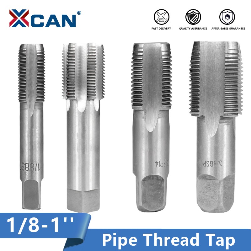 XCAN - Metal Screw Tap, Thread Tools, 1/8 1/4 3/8 1/2 3/4 1 Inch