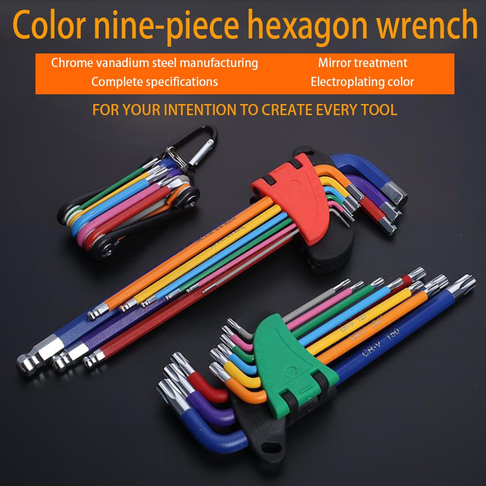 Metric Metal Hex Wrench Allen Wrench Set Hex Screwdriver Hex Wrench Allen Keys Keys Hand Tool Set Portable With