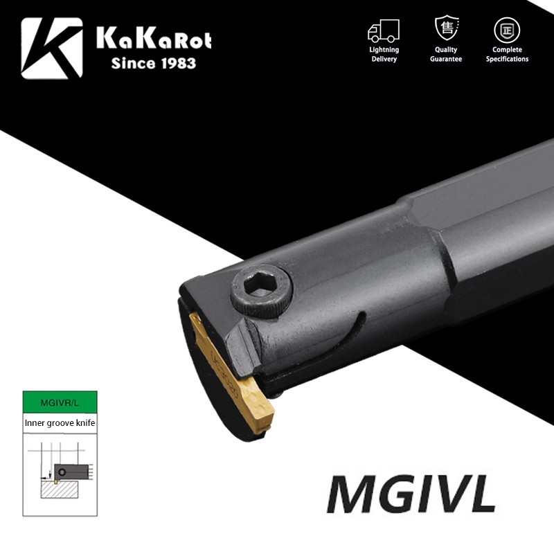 Kakarot Grooving Tool MGIVR2016 MGIVR2520 MGIVR3125 MGMN Carbide Insert MGIVR/L Straight Shank Inner Turning Tool Lathe Bar