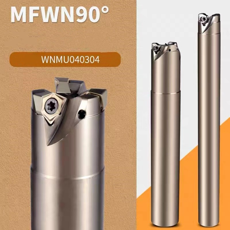 MFWN C15 C16 C19 C20 C24 C25 2T 3T 4T Double-sided 90-degree Fast Feed Milling Cutter CNC Tool Holder Cutter WNMU040304 Tool