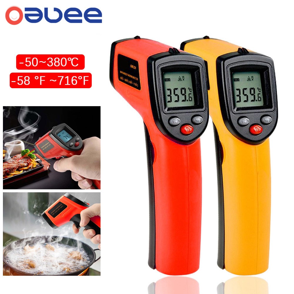 Oauee Digital GM320 Infrared Thermometer Non-contact Thermometer Thermometer Infrared Laser Point Gun -50~380 Degree