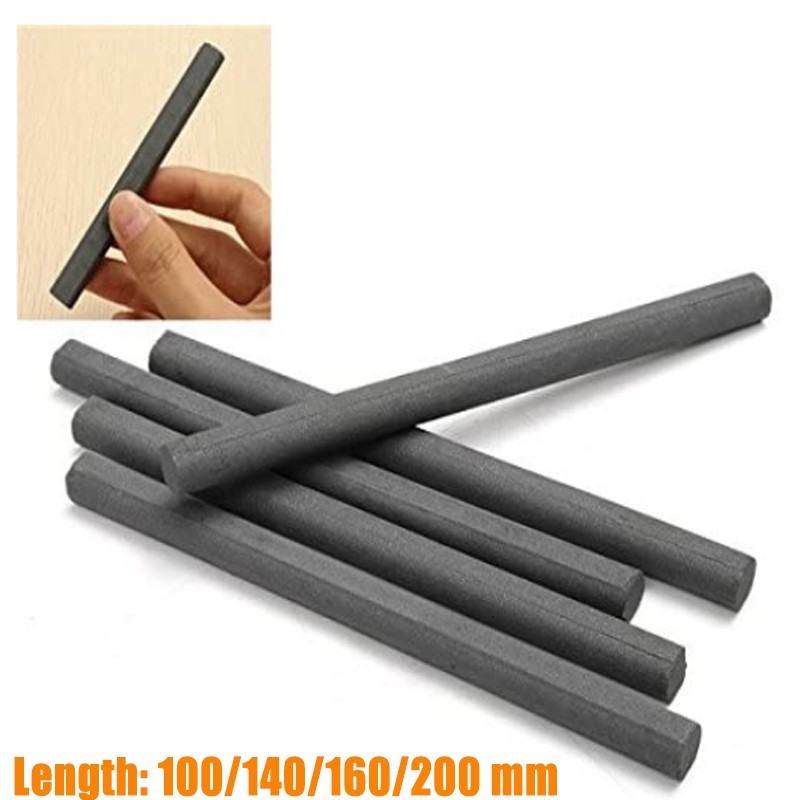 1pc 10X100/140/160/200mm Ferrite Rod Loopstick for Radio Antenna Crystal Aerial Adapter Black Mn-Zn Ferrite Rod Material