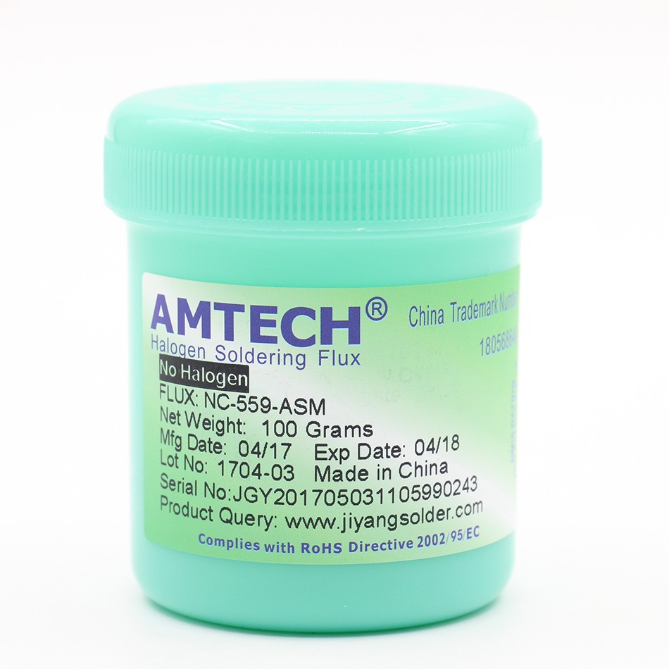 100% AMTECH-NC-559-100g إيس تدفق العجينة Blei Freies لوتن تدفق Nadeln بغا schweiassen Häufig Verwendet Auf اللحيم 559 تدفق لحام