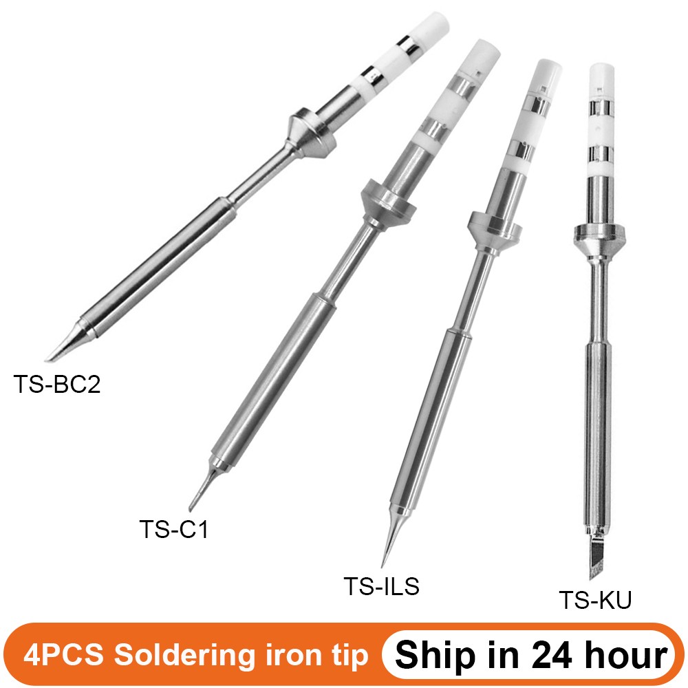 Pine64 TS100 Soldering Iron Tips Replacement Various Models of Pinecil Electric Soldering Iron Tip TS-BC2 TS-C1 TS-KU TS-ILS