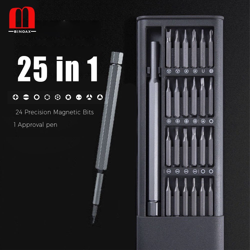 BINOAX Mini Precision Screwdriver Set 24 Precision Magnetic Bits Repair Tool Kit for iPhone Macbook iPad Eyeglasses