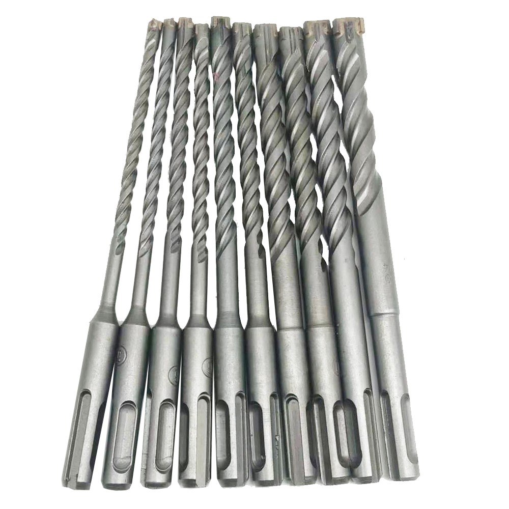 1 Sets Cross Tips 4 Cutters 160mm SDS Plus Drill Bits Set YG8 Steel Carbide Flat Tip Electric Hammer Drill Bits Stone Masonry Drill Bits Kit