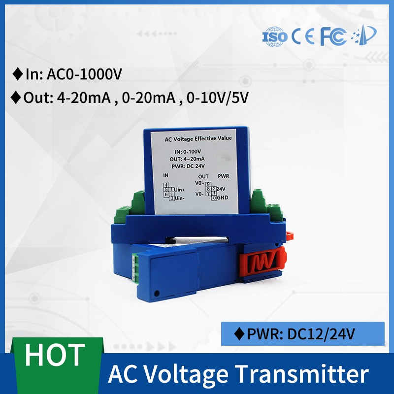 التيار المتناوب الجهد محول مغلق حلقة الجهد الاستشعار AC0-1500V الجهد الارسال DC24V امدادات الطاقة