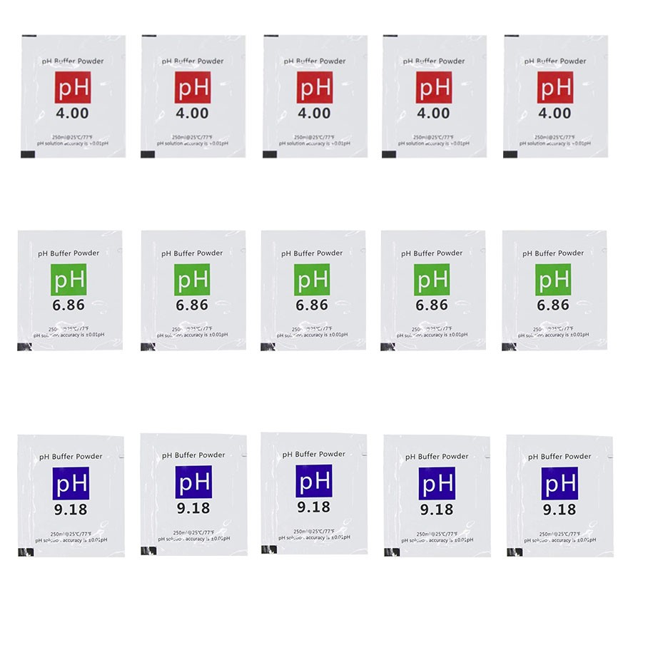 15 Pack PH Calibration Buffer Solution Powder Set , For Calibration Accurate pH Meter For Calibration PH Laboratory