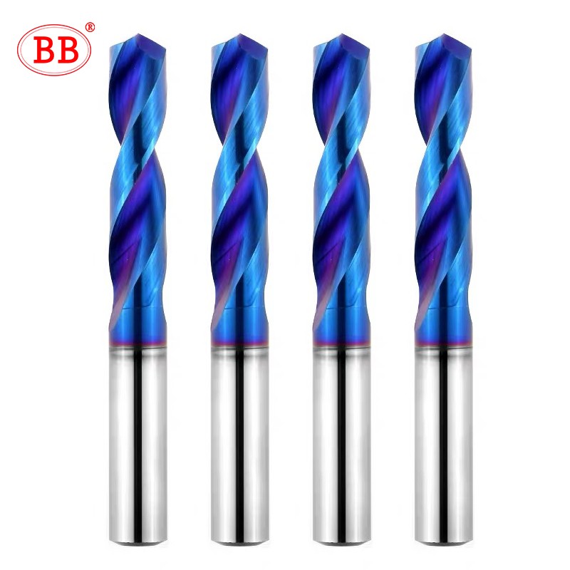 BB Solid Carbide Screw Bolt Blue Coated 1mm-10mm CNC NC Turning Tool Solid Metal Steel Drill