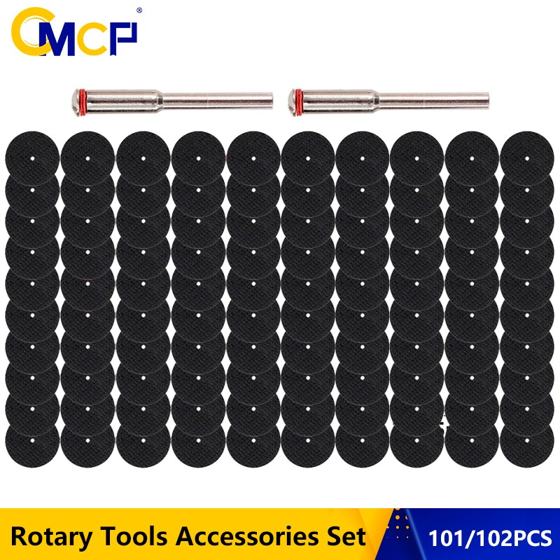 CMCP 101/102pcs Metal Cutting Disc for Dremel Grinder Rotary Tool Circular Saw Blade with Abrasive Cutting Disc Disc