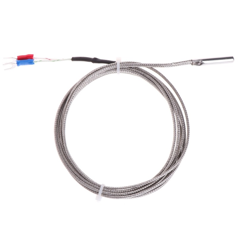 Probe Type Thermocouple K Temperature Sensor 2 Meters Cable Wire 0~500'C For Measuring Boiler Furnace Temperature Controller