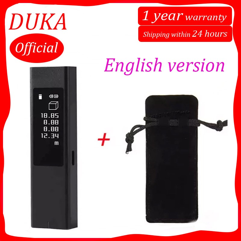 DUKA LS5 40m ليزر Rangefinder شاشة OLED تعمل باللمس عالية الدقة صغيرة محمولة شحن المدى مكتشف قياس دقيق