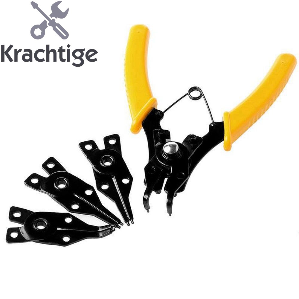 Krachtige-كماشة إغلاق 4 في 1 ، مجموعة حلقات تثبيت ، كماشة مجوهرات ، مزيل حلقة خارجية داخلية