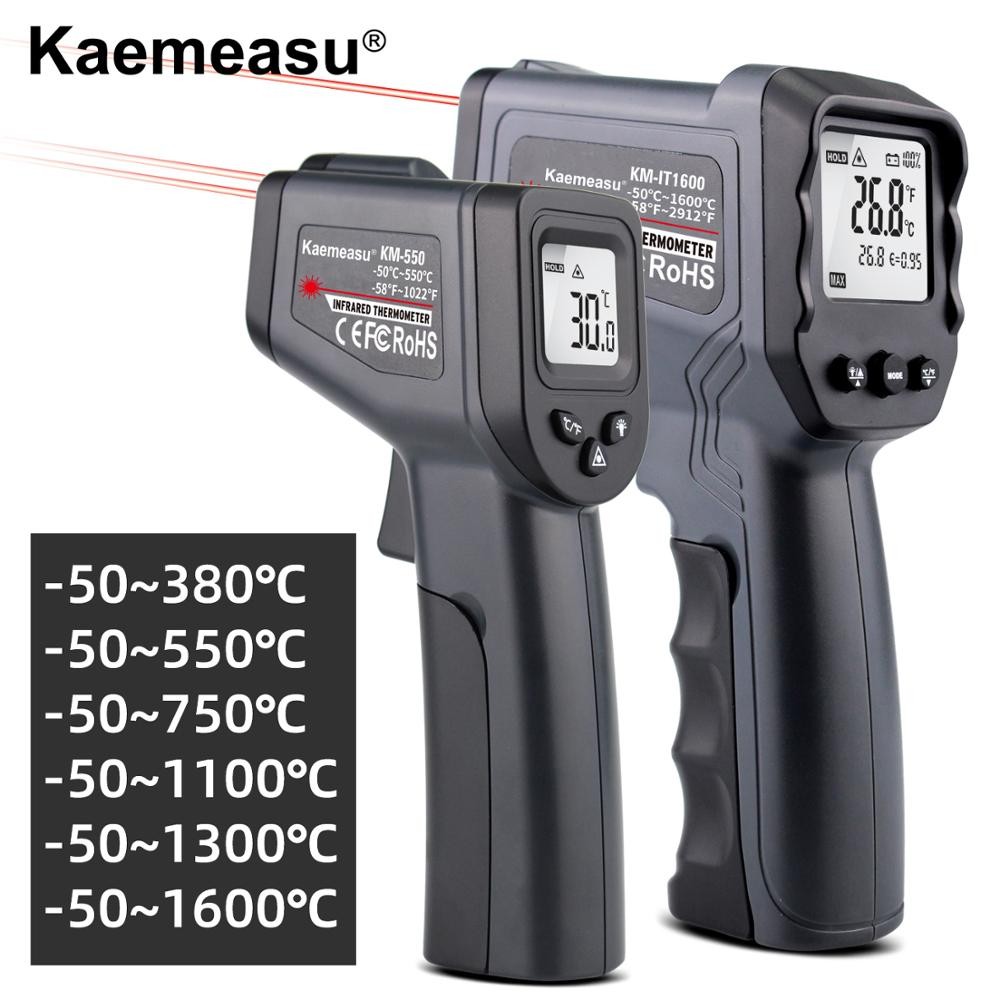 Temperature Gun, Infrared Gun Temperature Measurement Single and Dual Laser Touchless Thermometer 380/550/750/1100/1300/1600 Celsius