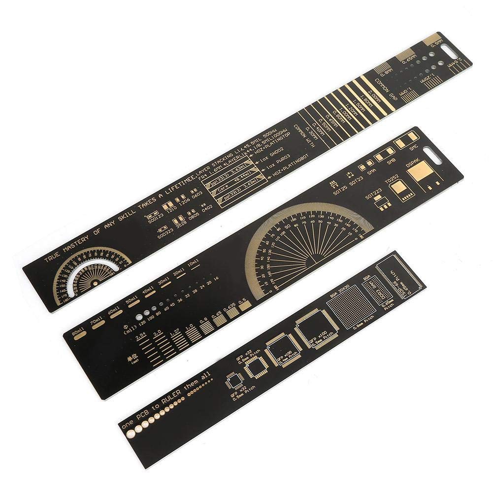 15cm 20cm 25cm Multifunction PCB Ruler Measure Tool Resistor Capacitor Chip IC SMD Diode Transistor Electronic Package Stock