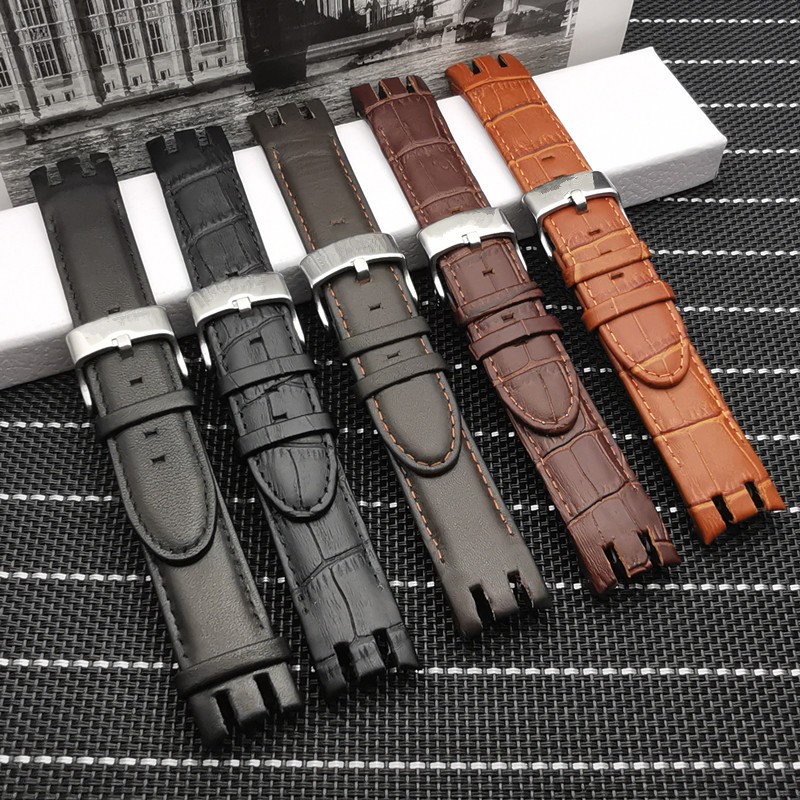 21mm Genuine Leather Watch Strap High Quality Pin Buckle Watch Strap YRS403 401 402G 412 413 418