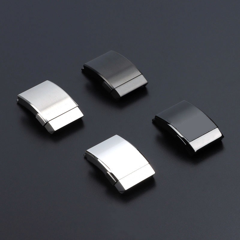 Super Quality 316L Stainless Steel Buckle for Breitling Watchband 20mm Polishing Double Click Clasp Strap Folding Buckle Logo