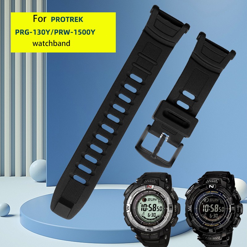 Silicone Watch Band For Casio PROTREK Series prg-130y/prw-1500y Men's Silicone Watch Band Accessories Specia Wrist Interface