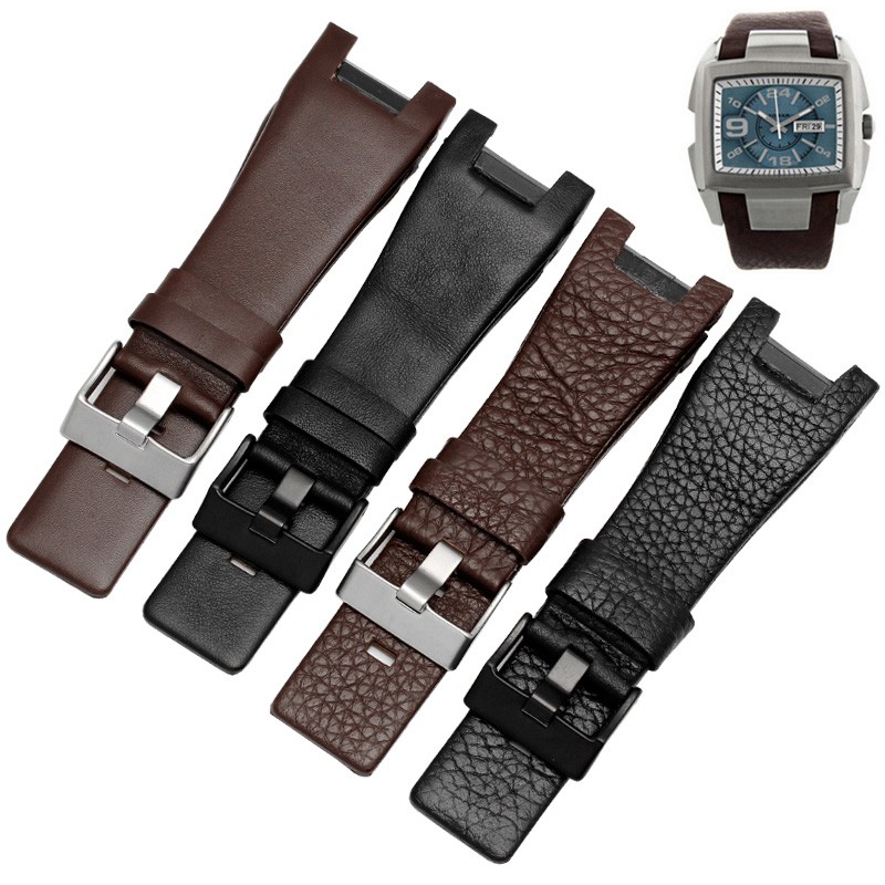 For Diesel DZ1216 DZ1273 DZ4246 DZ4247 DZ287 Watch Bracelet Man Watchband Wrist Band Genuine Leather Watch Strap 32mm