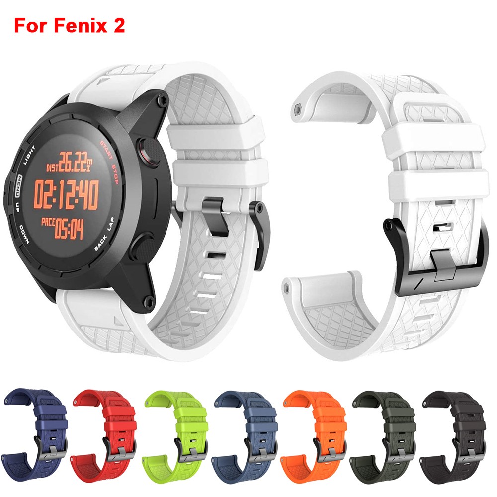 Original Silicone Band for Garmin Fenix ​​2 Soft Silicone Watch Strap Replacement for Garmin Fenix ​​2 Smartwatch Women Men