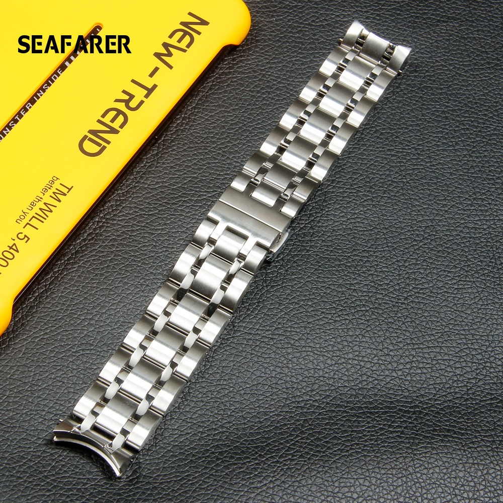 Curved End Stainless Steel Watchband For Tissot 1853 Couturier T035 18mm 22mm 23mm 24mm Watch Band Women Men Strap Bracelet