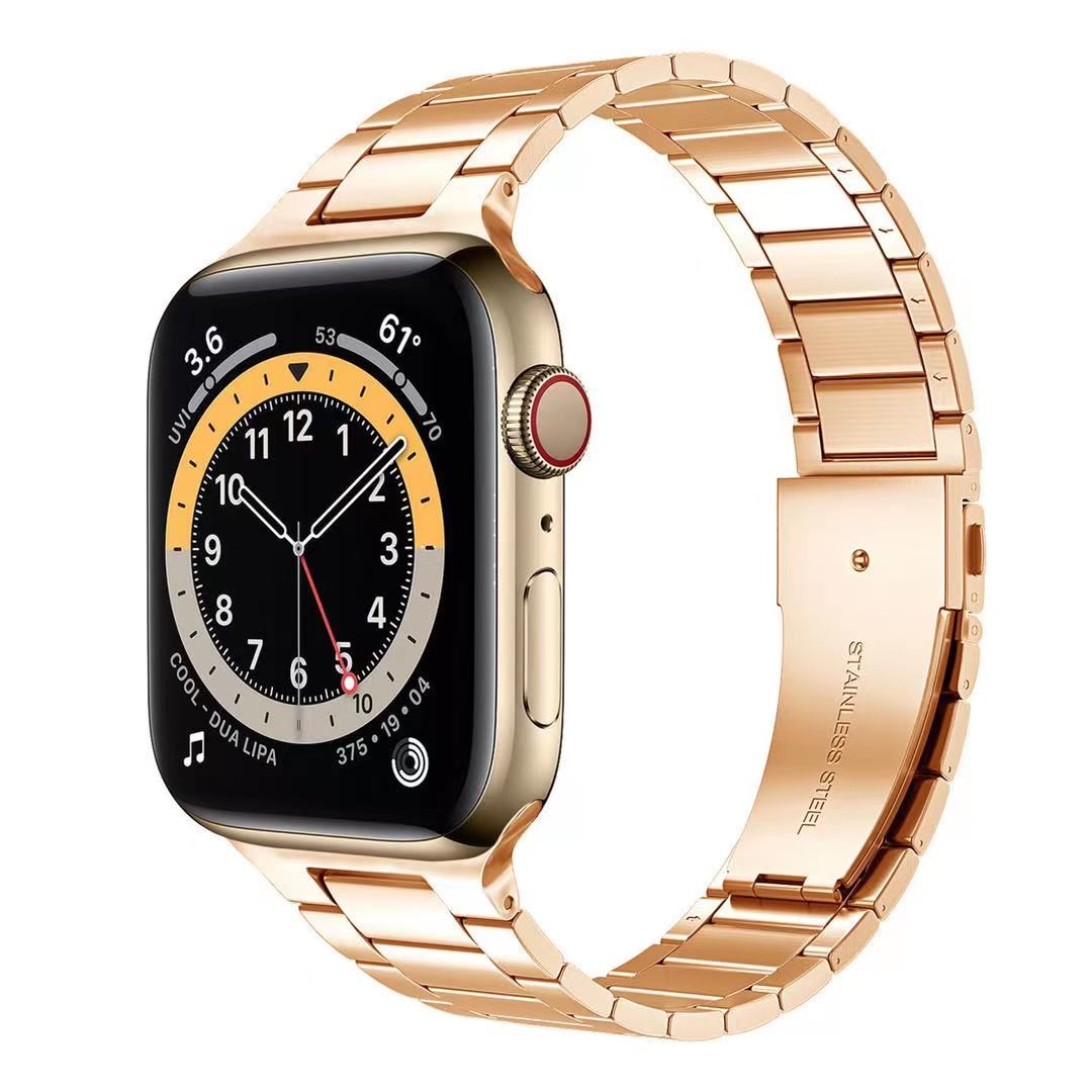 Luxury Metal Strap for Apple Watch 45mm 41mm 44mm 42mm 40mm 38mm Stainless Steel Strap Accessories for iWatch 7 6 5 4 3 2 1 SE