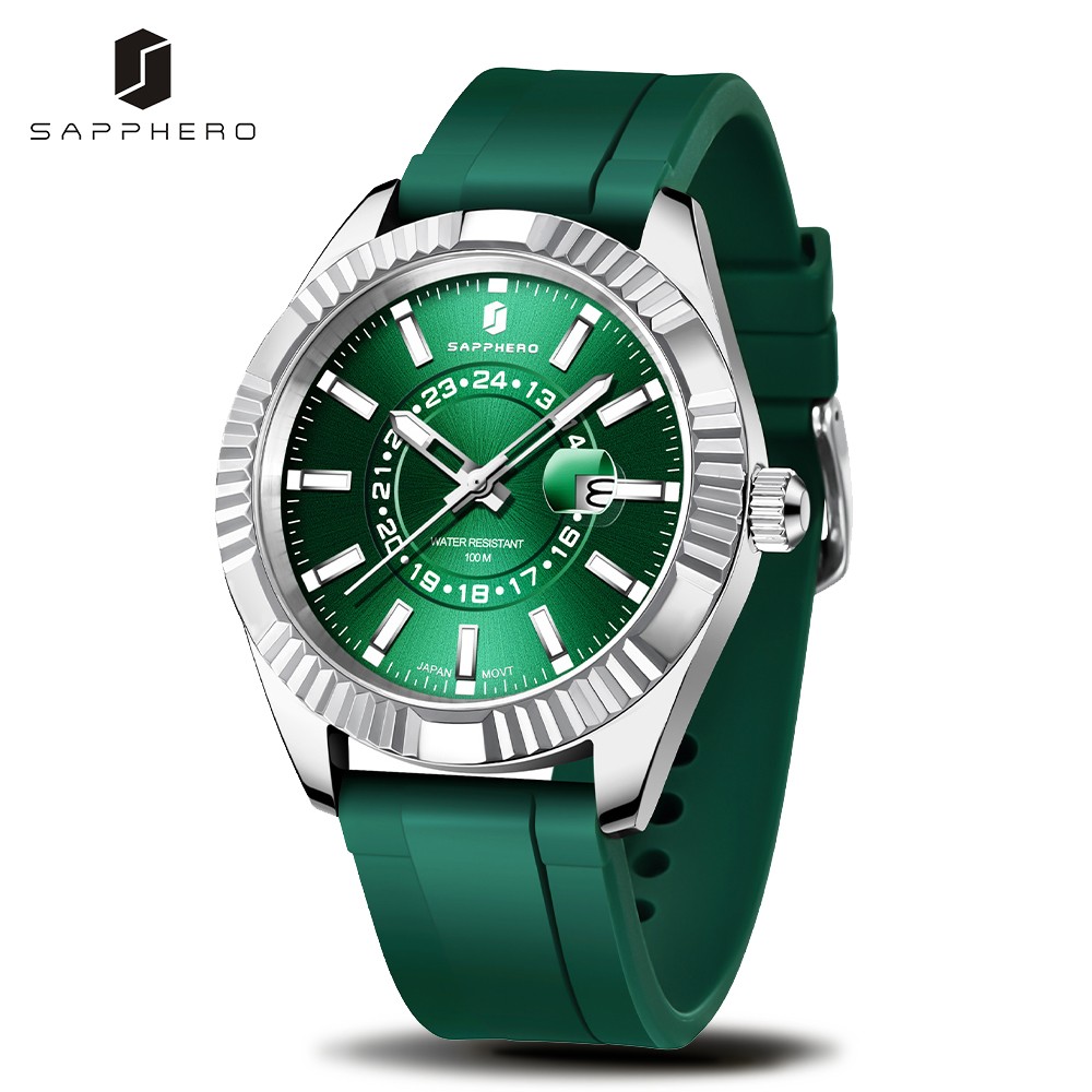 SAFERO Top Brand Luxury Stylish Men Watch 100M Miyota Water Resistant Sport Wristwatch Male Quartz Wristwatch Male Watch