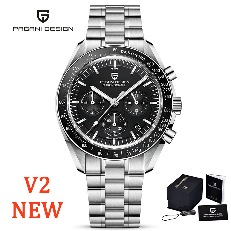 PAGANI Design Men's Watches 2021 Best Brand Quartz Chronograph Automatic Watch for Men Sport Stainless Steel Luminous Water Resistant