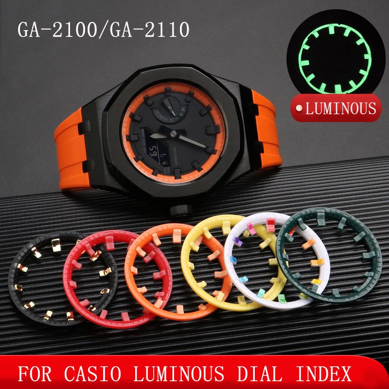 Adjustment Lume Watch Dial Scale Ring for GA2100/2110 Luminous Dial Pointer Watch Accessories