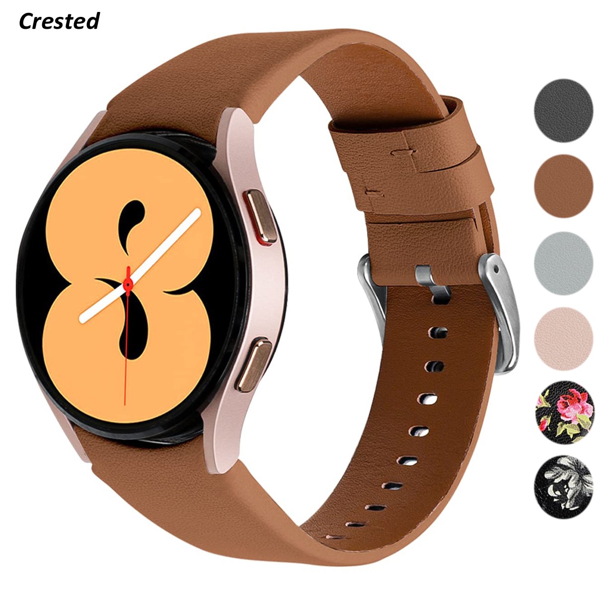 Genuine leather band for samsung galaxy watch 4 classic 46mm 42mm 44mm 40mm no gaps leather bracelet correa galaxy watch 4 strap