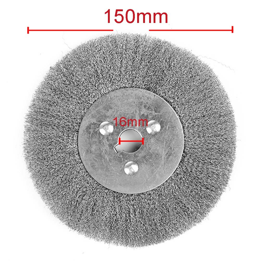 150mm Stainless Steel Wire Wheel Brush Bench Grinder Abrasive Rotary Tools Woodworking Polishing Tool