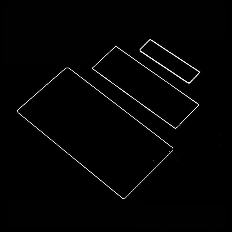 UV fluorescence detection quartz glass plate/multi-spot spec/customizable plate/rectangular