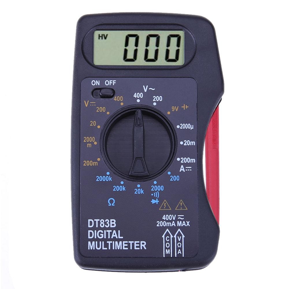 Portable Digital Multimeter Multi Pocket Ammeter Voltmeter DC/AC Resistor Ohm Voltage Digital Multimeter Battery Capacity Tester