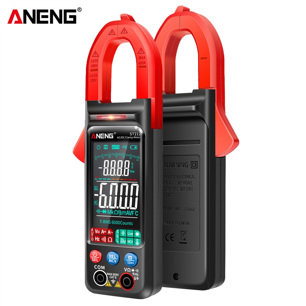 ANENG ST212 6000 Counts Digital Clamp Meter DC/AC Current Tester/Lab Multimeter