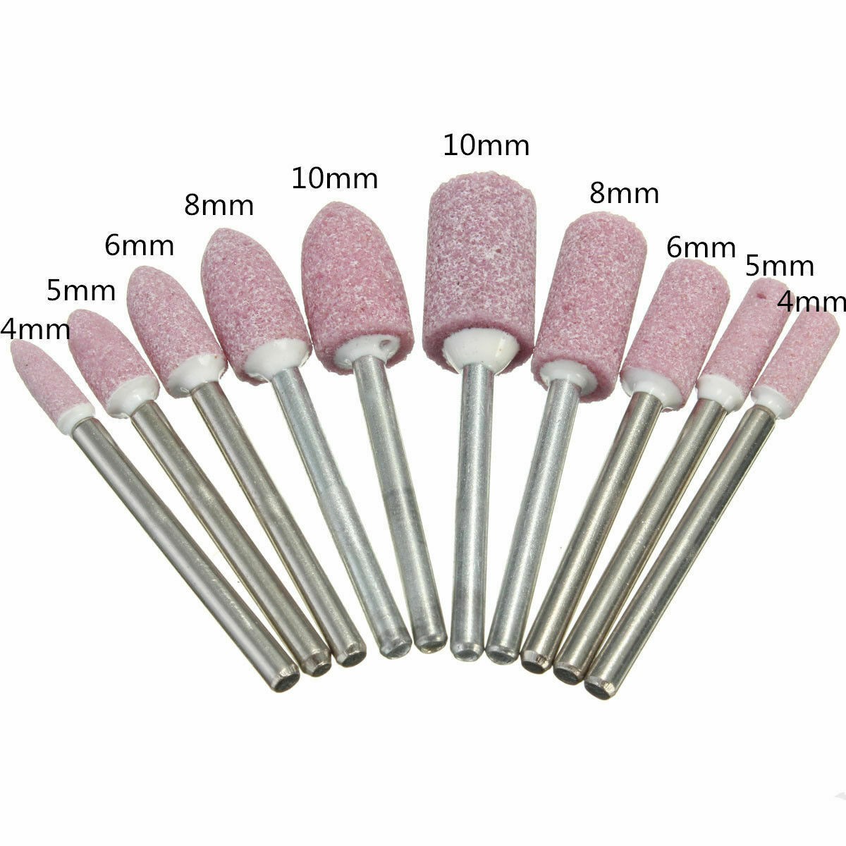 10pcs Polishing Wheel Head Abrasive Head Mounted Rotary Stone Electric Power Tools Grinding Stone Wheel Dremel Access