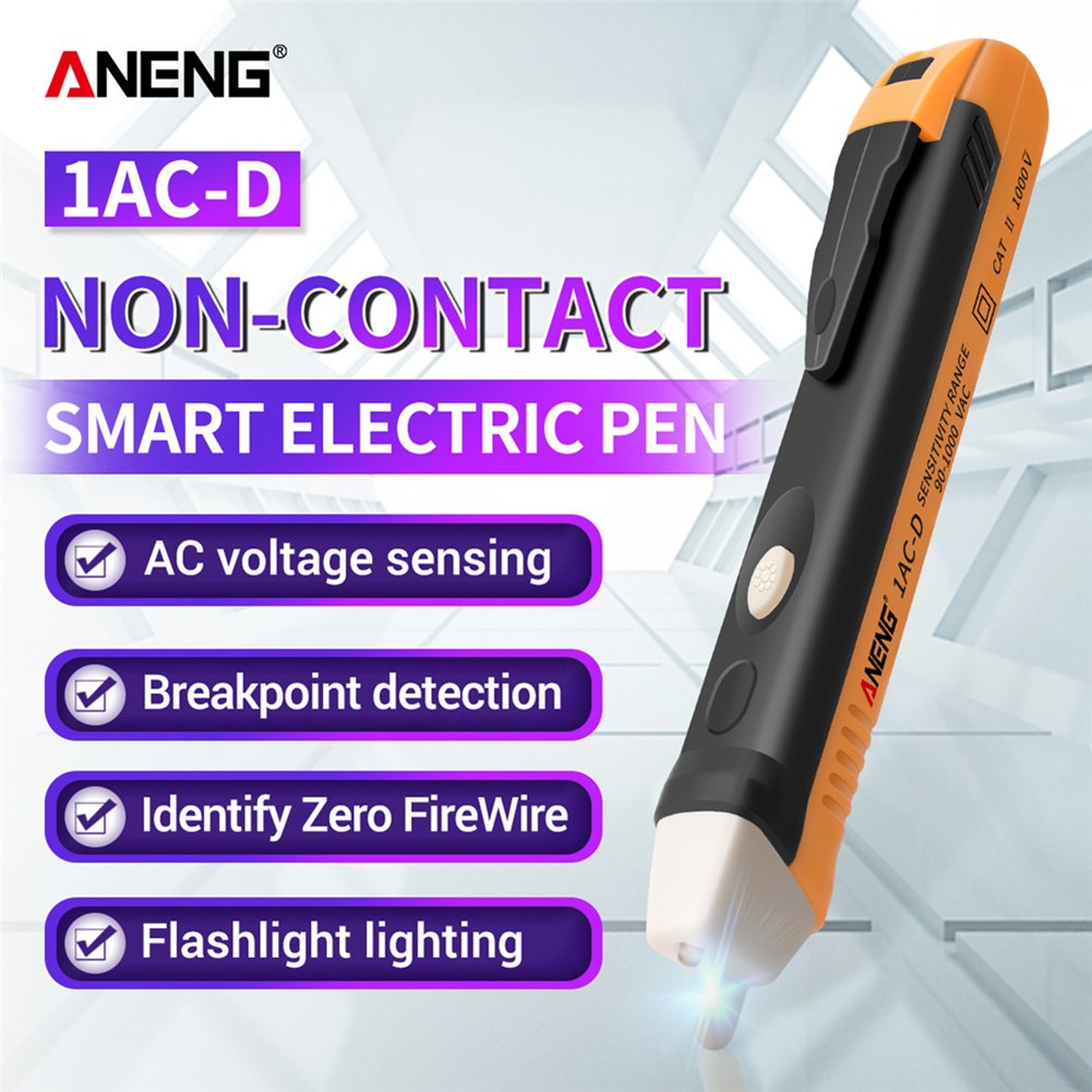 Non Contact Induction Test Pencil AC110V 220V Voltmeter Voltage Probe Volt Meter Electric Indicator Power Detector Tester Socket