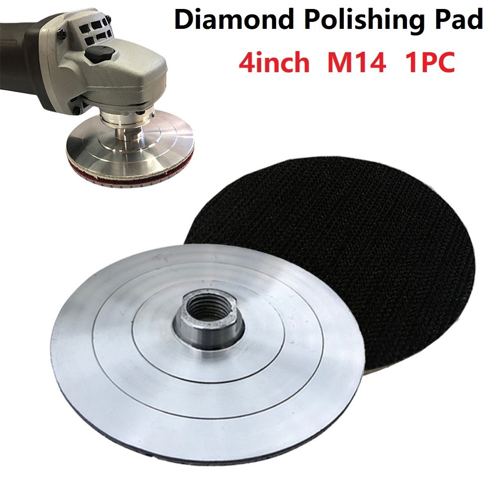 4" 1pc backer pad for diamond polishing pad aluminum based support holder M14 5/8-11 polish wheel holder pad