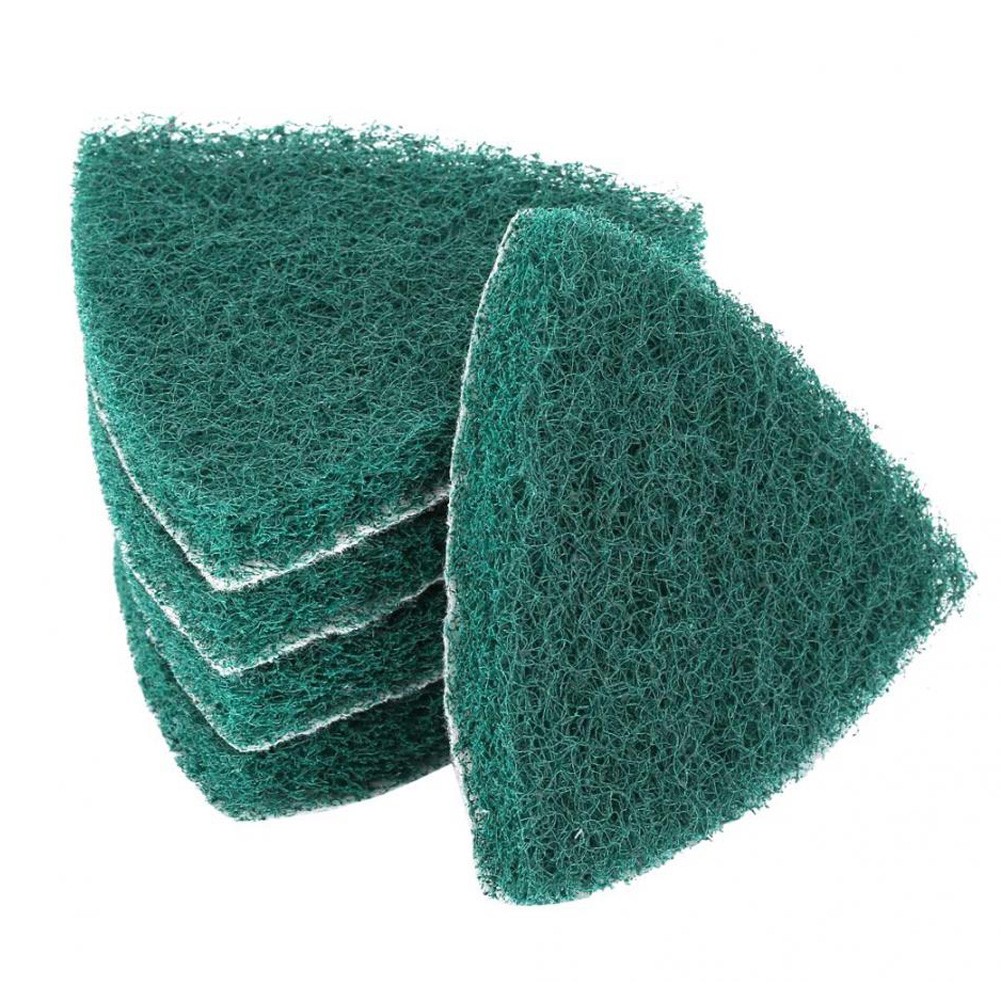 5pcs triangle scouring pad polishing pad self-adhesive plate grinding machine accessories 13mm nylon pad