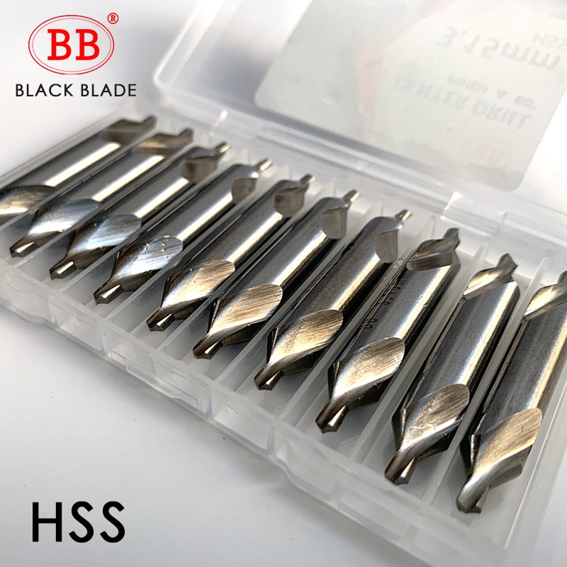 BB Carbide Center Drilling and HSS Co M35 Countersunk Chamfer Bit B Shape Diameter 1 1.5 1.6 2 3.15 4 5 6