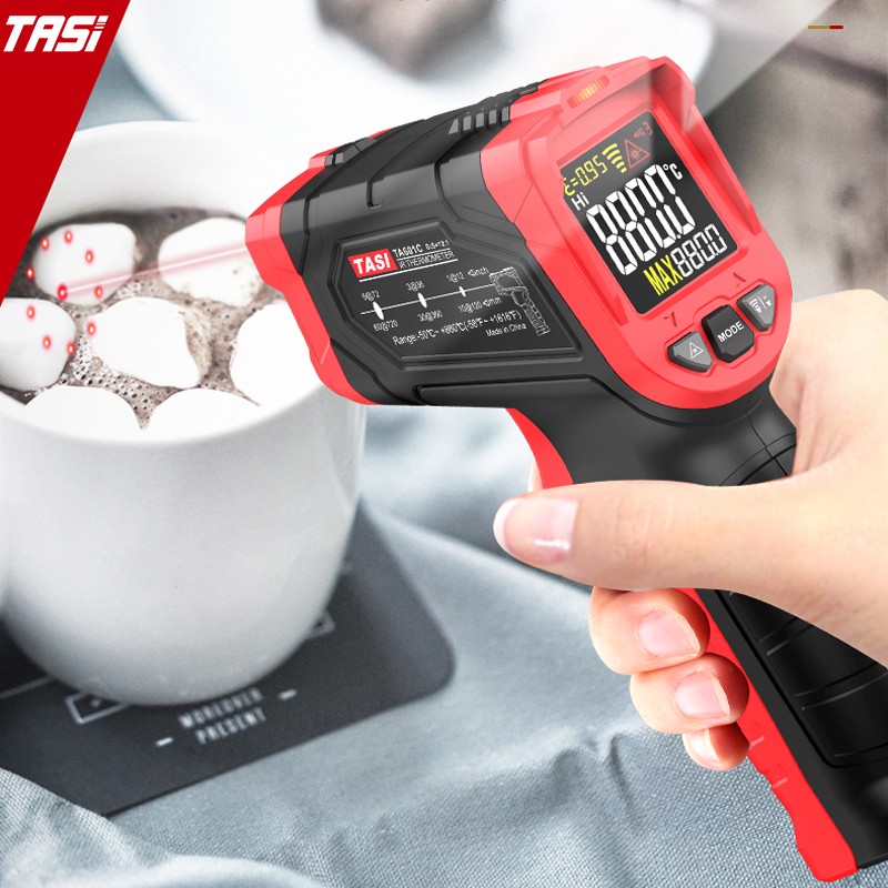 TASI TA601A/B/C Digital Thermometer Infrared Laser Positioning Thermometer Non-contact Oven Thermometer