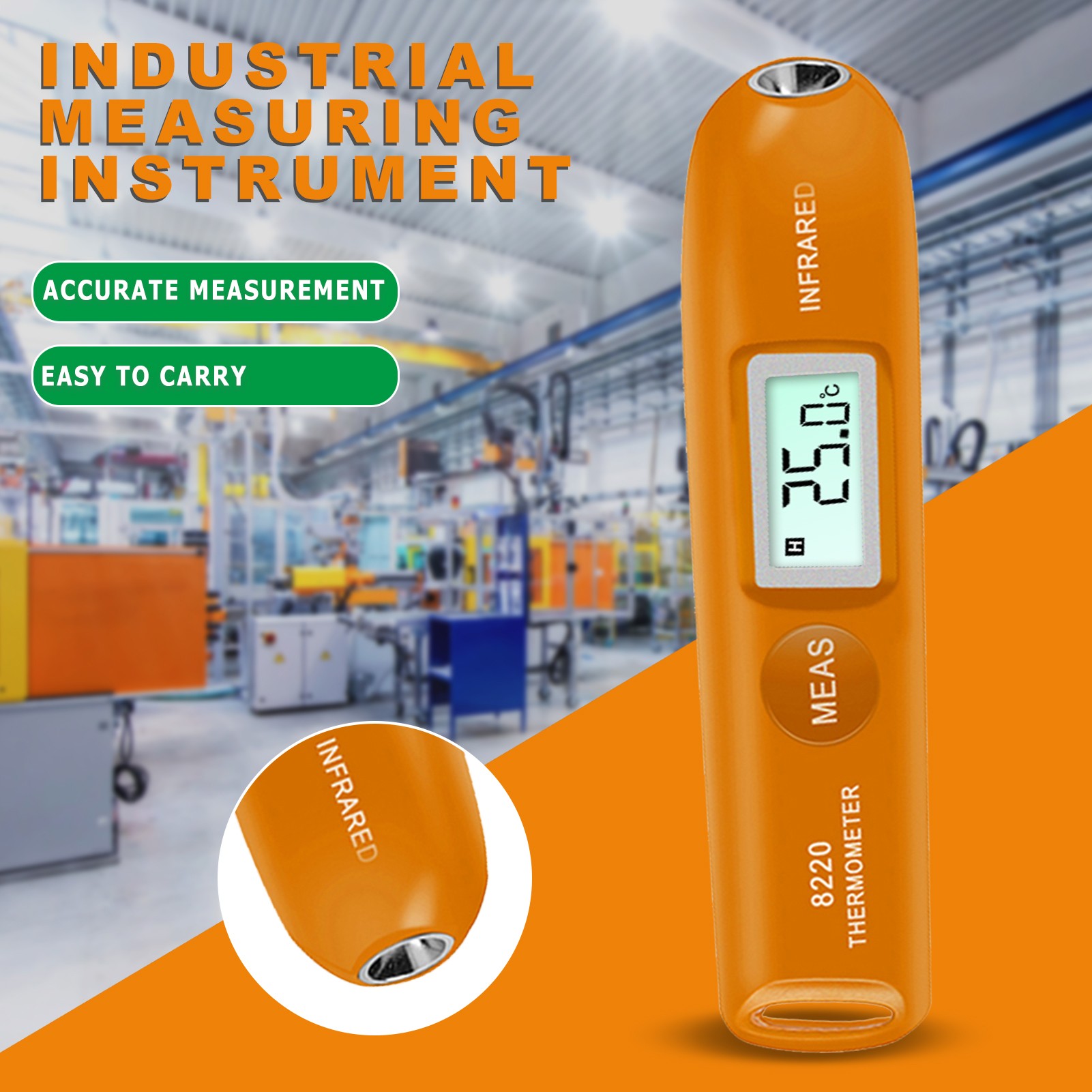 Pen Type Portable Industrial Digital Non-contact Infrared Thermometer Test Mini Infrared Electronic Temperature Measurement Tool