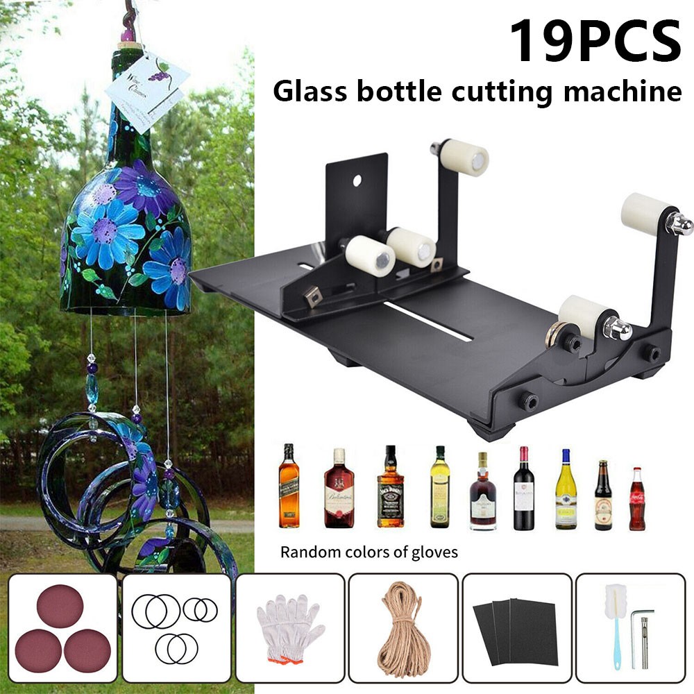 Glass Cutter Glass Bottle Cutter Cutting Tool Square and Round Beer Bottle Wine Carvings Cutter DIY Glass Cutting Machine