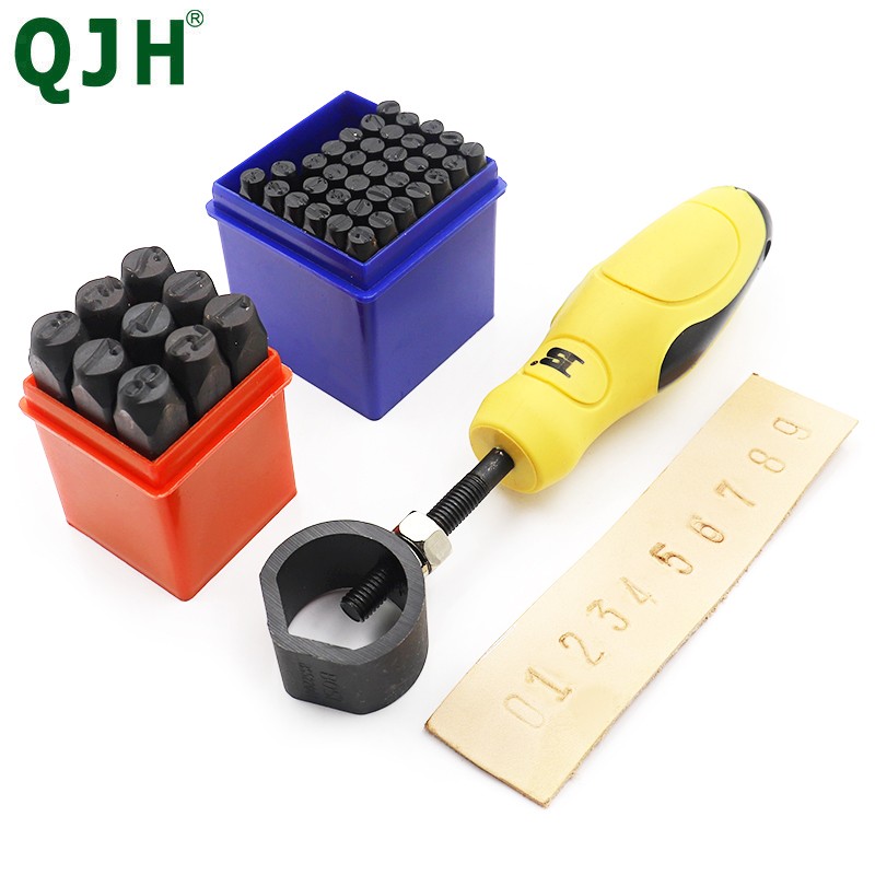 Steel Die Metal Stamping Punch Tool Safety Handle Stamp Hitting Hand Knocking Steel Puncher Holder Stamp Holding Tool Safety Handle