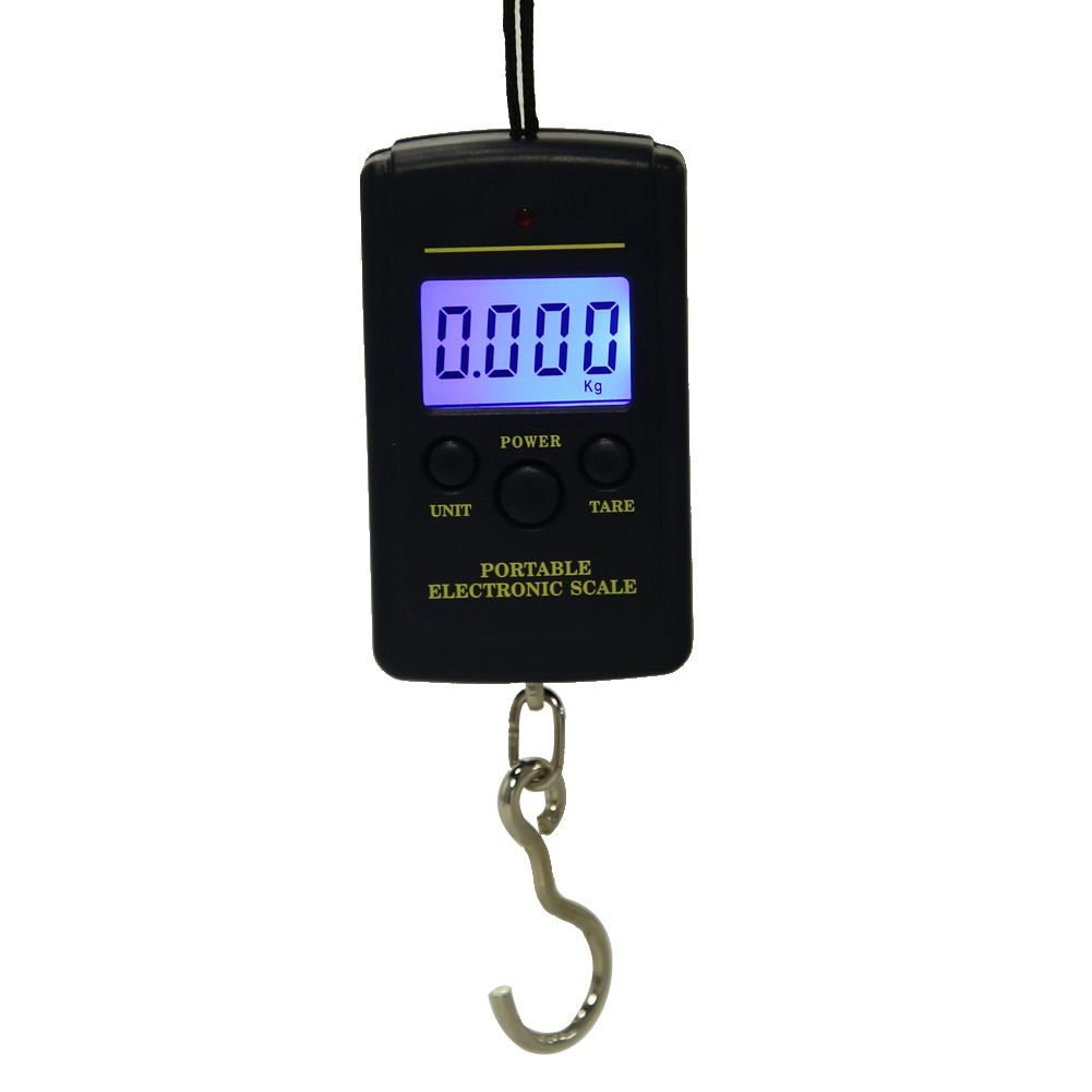 Portable Digital Kitchen Scales Mini Electronic Scale For Fishing Luggage Travel Weighting 40kg x 10g Electronic Kitchen Hook