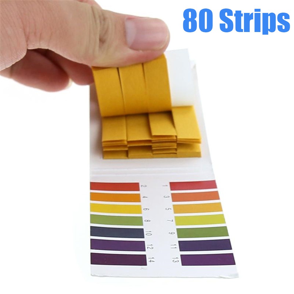 80 Strips/Pack PH 1-14 Sheets Full Litmus PH Meter PH Controller PH Indicator Litmus Test Convenient Acid Alkali Indicator