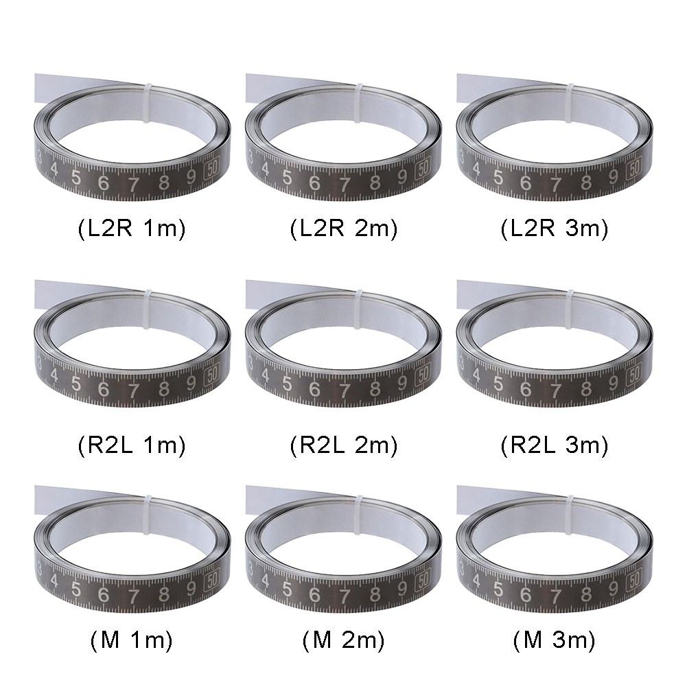 1-3m الفولاذ المقاوم للصدأ ميتري المسار شريط القياس الذاتي لاصق متري مقياس حاكم الصدأ واقية دائم و ارتداء Resistan حاكم