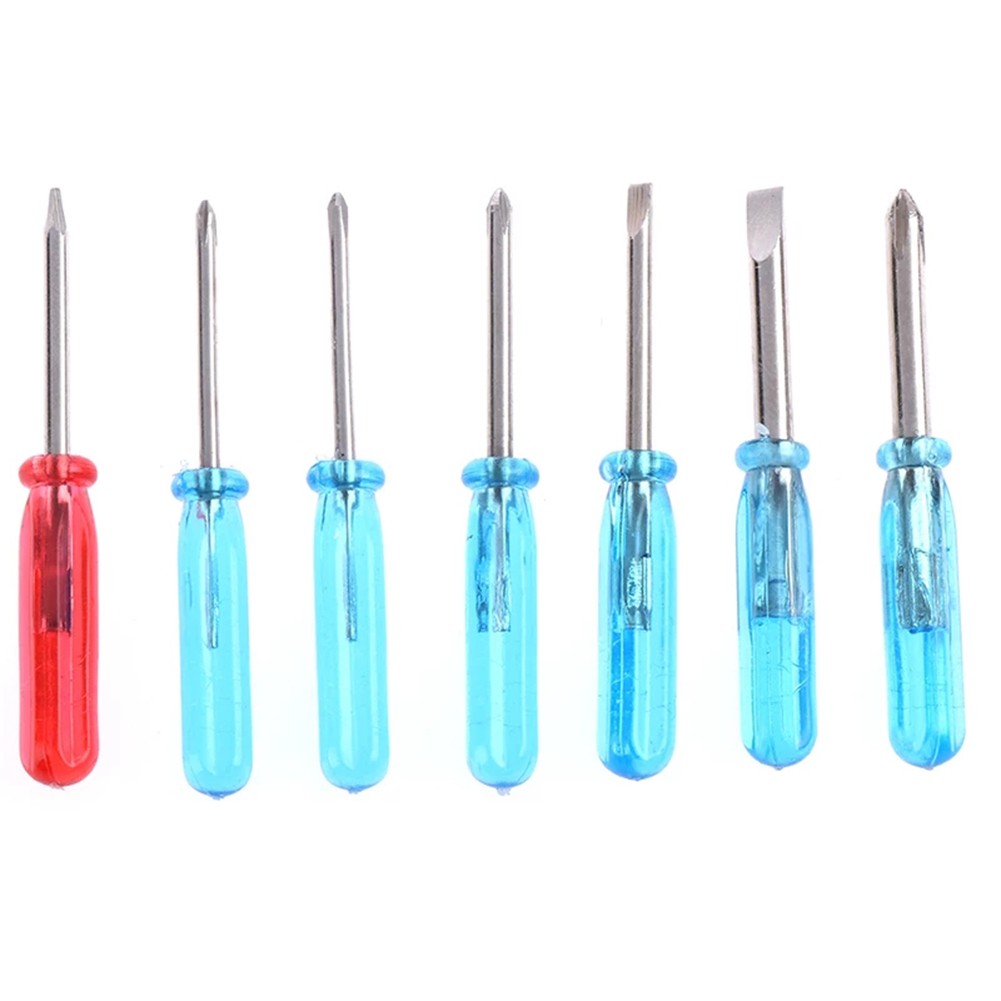 1/7pcs 5mm mini slotted cross word head five-pointed star screwdriver for mobile phone laptop repair open tool