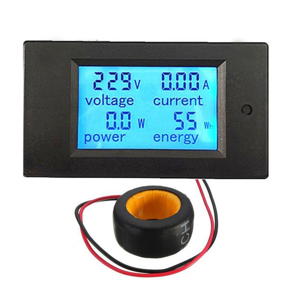 AC 80-260V LCD Digital 100A Volt Watt Power Meter Amp Voltmeter 110V 220V Voltage Meter